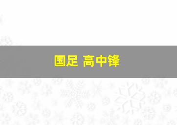 国足 高中锋